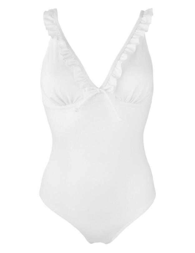 Pour Moi Santa Monica Control Swimsuit in White