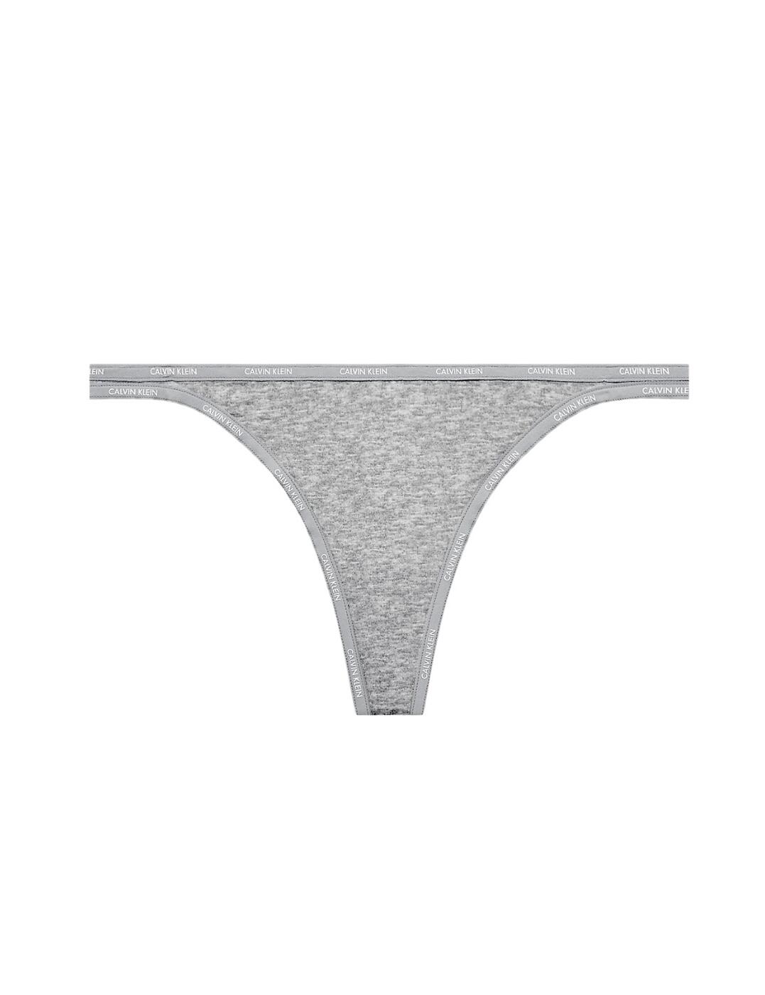 Calvin Klein Youthful Lingerie String Thong Printed Grey Heather