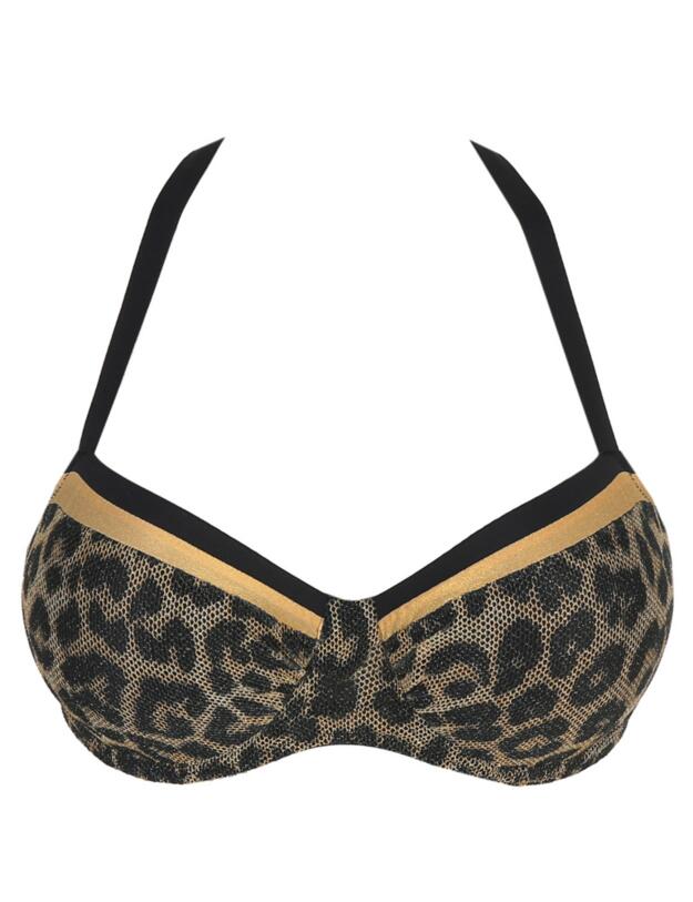 Prima Donna Swim Kiribati Bikini Top Balcony Padded Golden Safari 