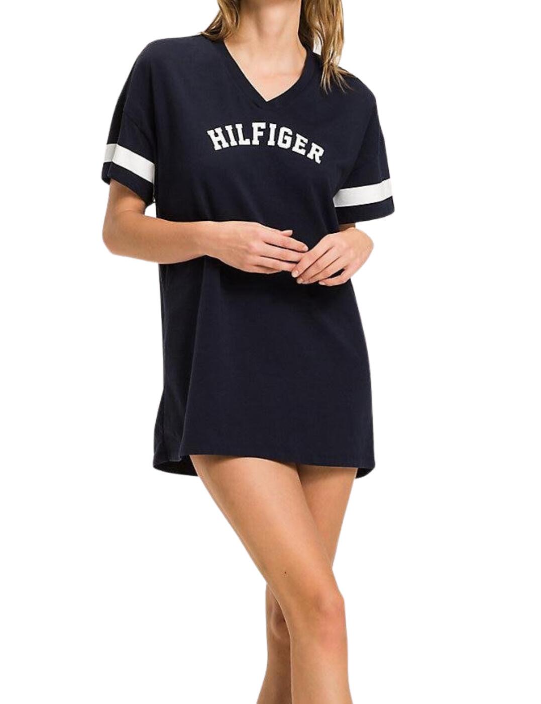 Tommy Hilfiger Bold Short Sleeve Night Dress Navy Blazer