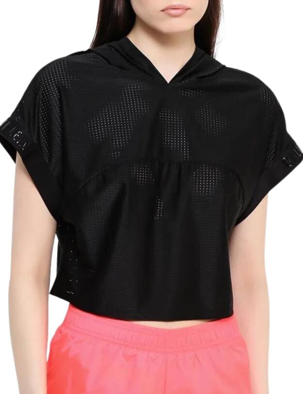 Calvin Klein Cropped Hoodie in Black
