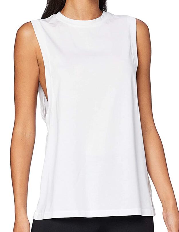 Calvin Klein Modern Cotton Sleeveless Crew Neck Top White