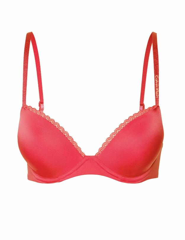 Calvin Klein Seductive Comfort Push-Up Bra Pink Mango