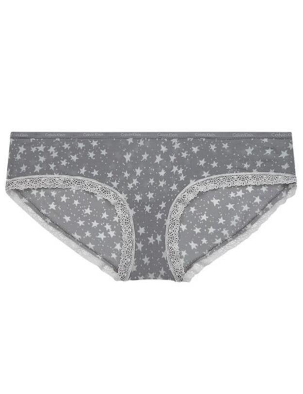 Calvin Klein Bottoms Up Hipster Brief in Elementary Stars Grey