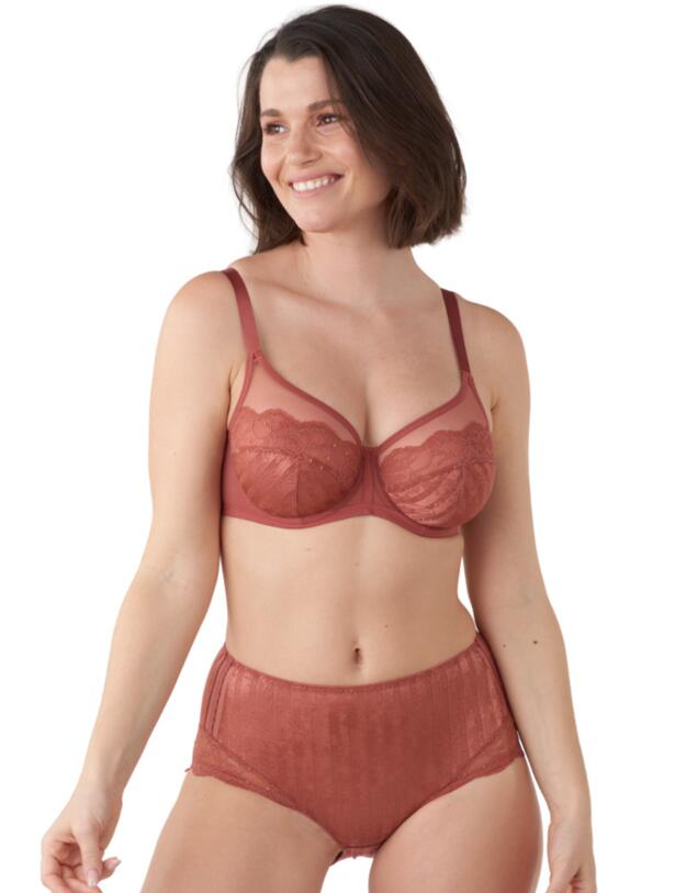 Maison Lejaby Pas De Deux Underwired Bra in Rose Wood
