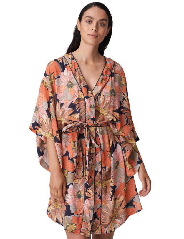 Prima Donna Swim Melanesia Swimwear Kaftan Coral Flower 