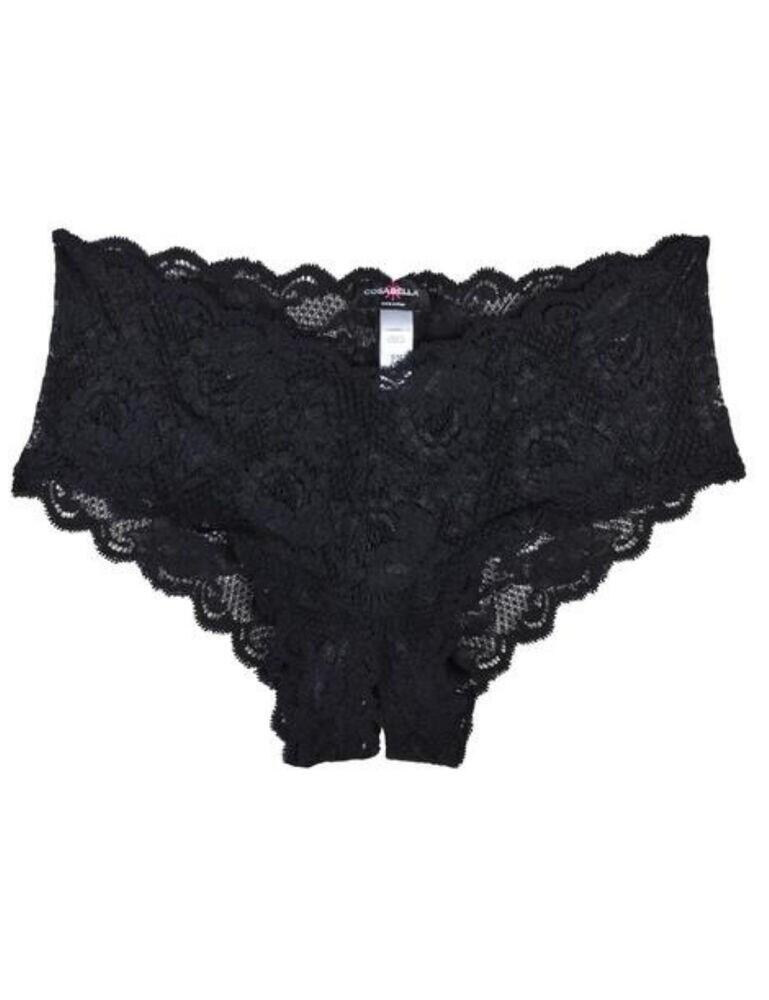 Cosabella Never Say Never Crotchless Hotpant in Black