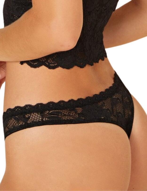 Cosabella Never Say Never Roxie Thong in Black
