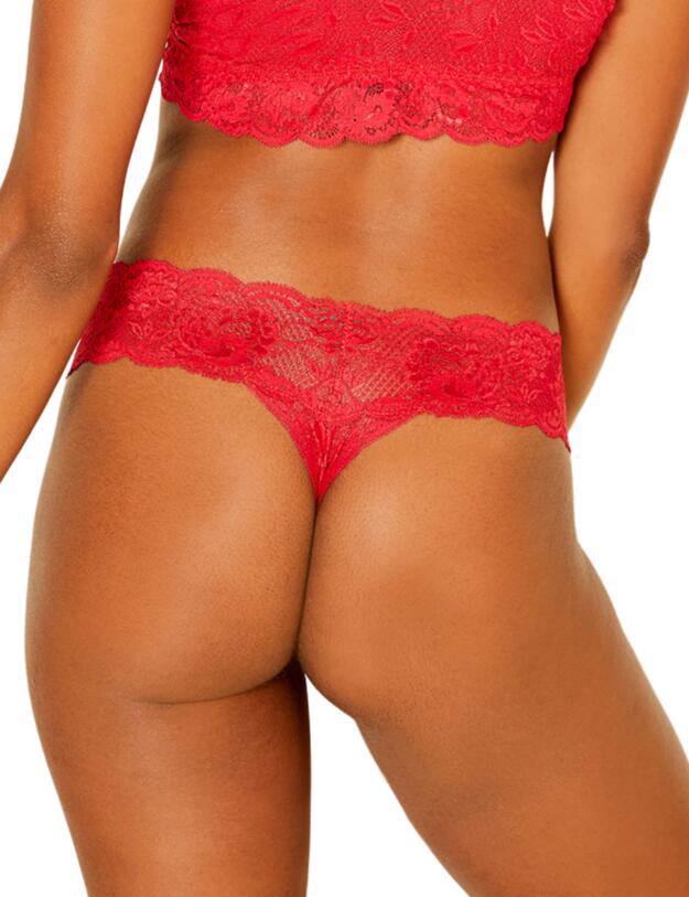 Cosabella Never Say Never Low Rise Thong in Mystic Red