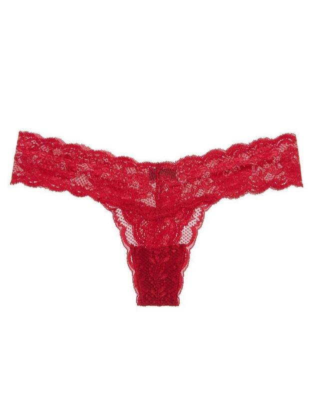 Cosabella Never Say Never Low Rise Thong in Mystic Red