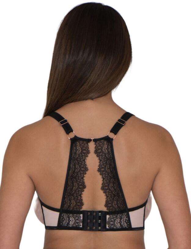 Scantilly by Curvy Kate Exposed Plunge Bra Pink/Black