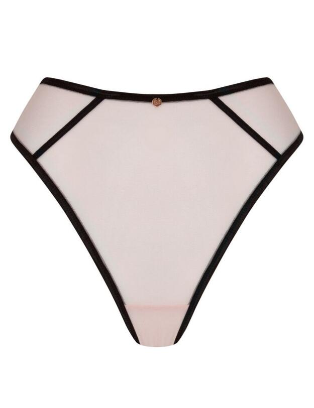 Scantilly by Curvy Kate Exposed Thong Pink/Black
