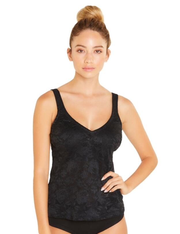 Cosabella Never Say Never Curvy V-Neck Camisole in Black