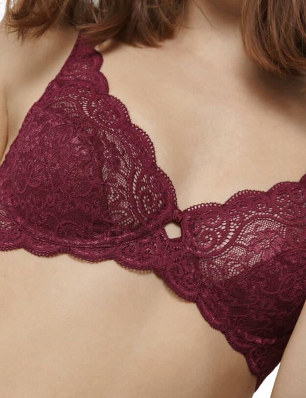 Triumph Amourette 300 Underwired Bra Garnet Brown 