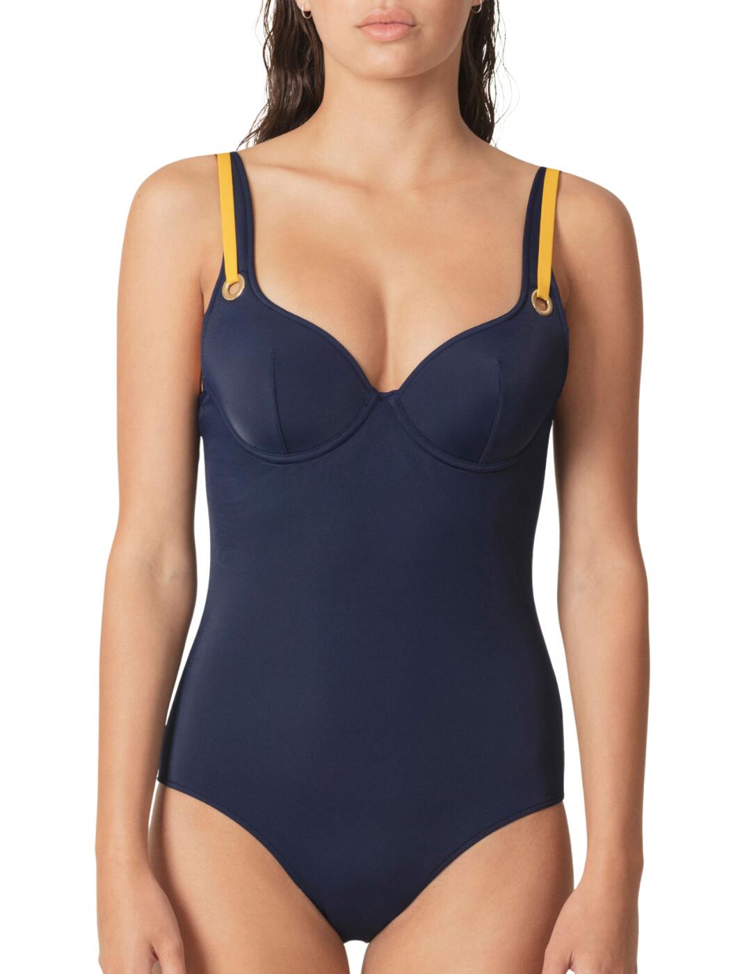 1001536 Marie Jo Claudia Padded Swimsuit - 1001536 Water Blue