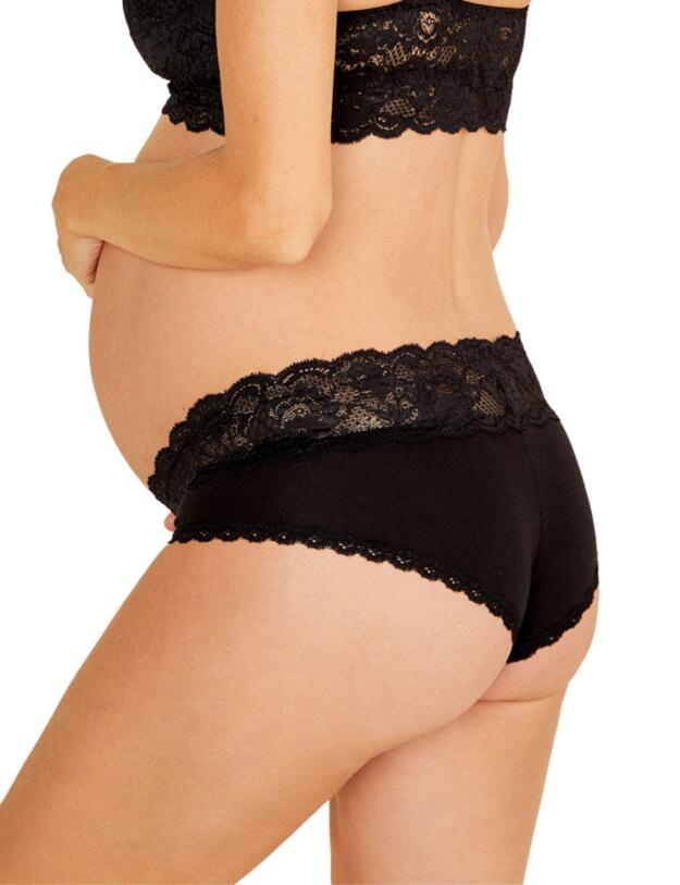 Cosabella Never Say Never Maternity Hotpant in Black
