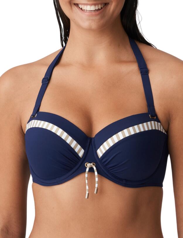 Prima Donna Swim Ocean Mood Bikini Top Balcony Padded Water Blue 