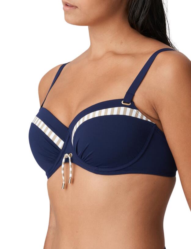 Prima Donna Swim Ocean Mood Bikini Top Balcony Padded Water Blue 