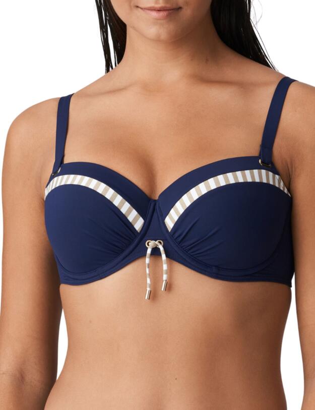Prima Donna Swim Ocean Mood Bikini Top Balcony Padded Water Blue 