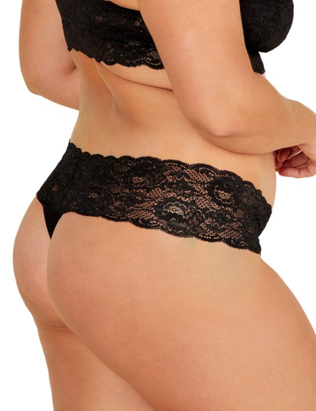 Cosabella Never Say Never Extended Thong Black