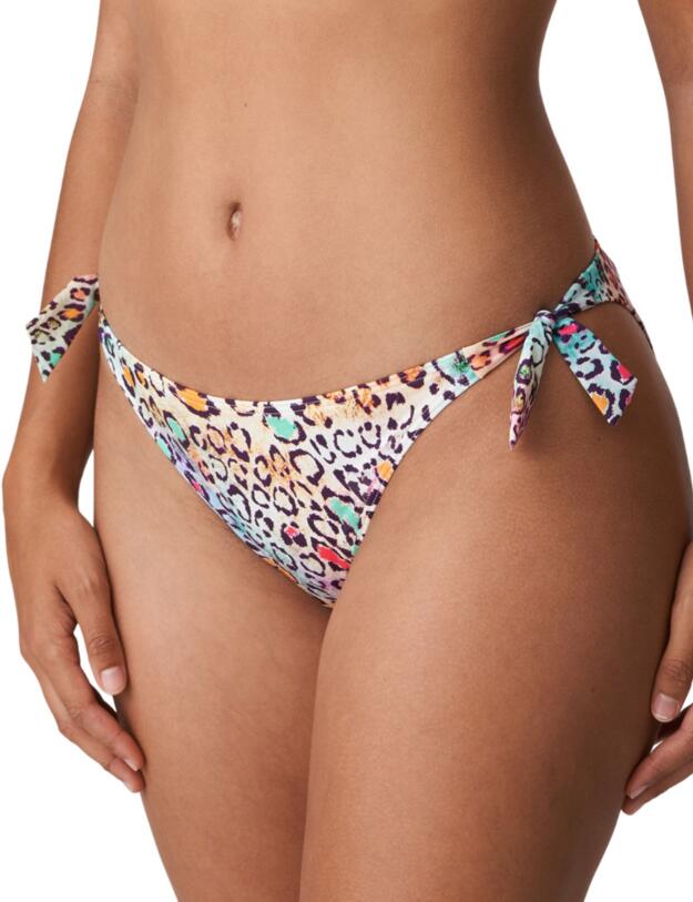 Prima Donna Swim Polynesia Bikini Briefs Waist Ropes Tropical Leo 