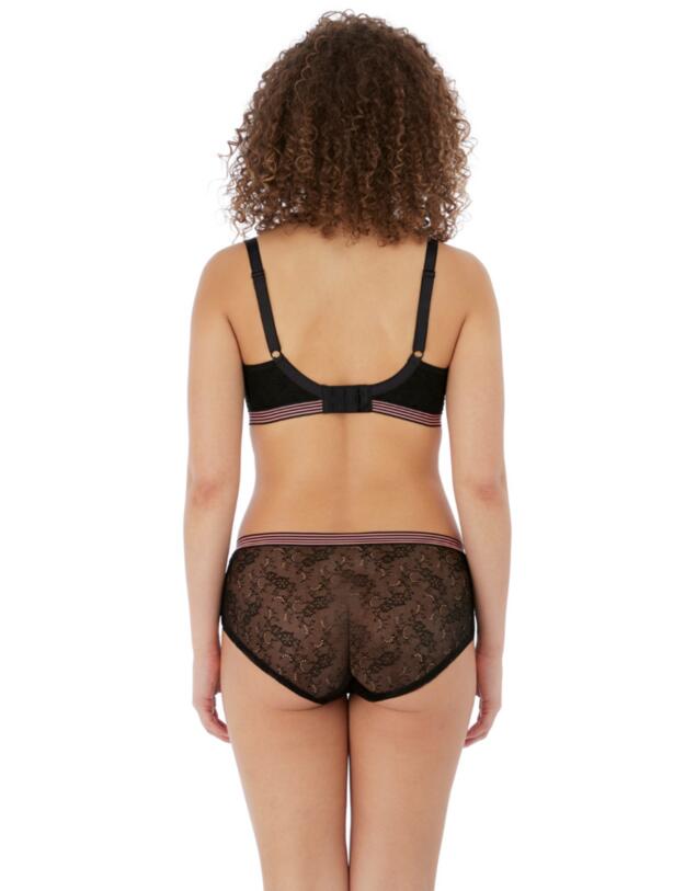 Freya Wild Moulded Demi Plunge Bra Black Rose