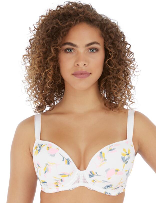 Freya Medley Moulded Plunge Bra White