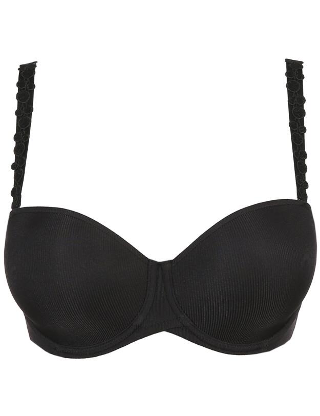 Prima Donna Twist Star Padded Strapless Bra Black 