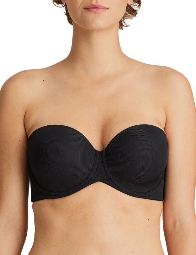 Prima Donna Twist Star Padded Strapless Bra Black 