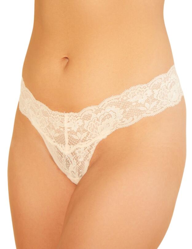 Cosabella Never Say Never Low Rise Thong in Nude Rose