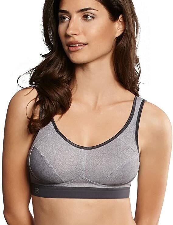 Anita Care Extreme Control Post Mastectomy Bra Bilateral Heather Grey 