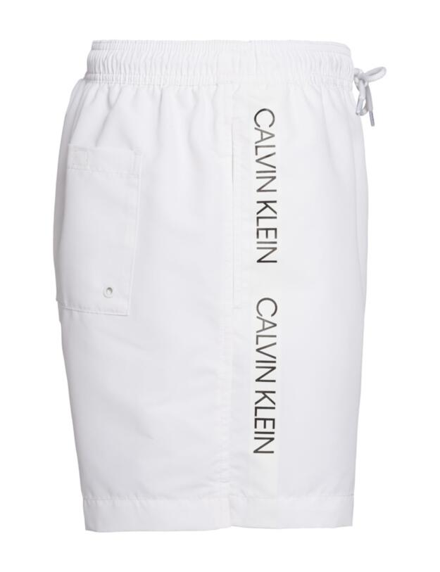 Calvin Klein Mens Drawstring Trunks in White