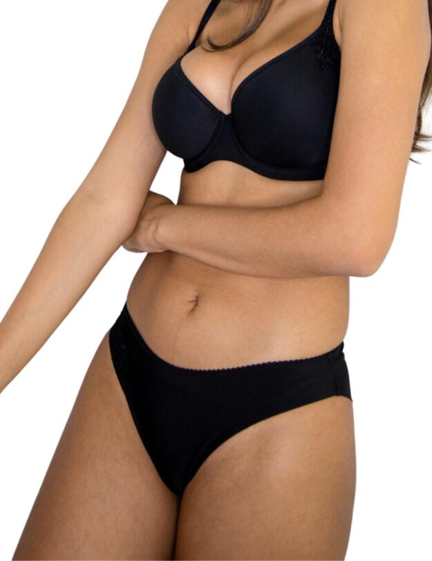 Charnos Applique Brief Black 