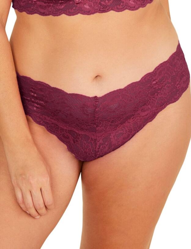 Cosabella Never Say Never Extended Lowrider Thong Vino