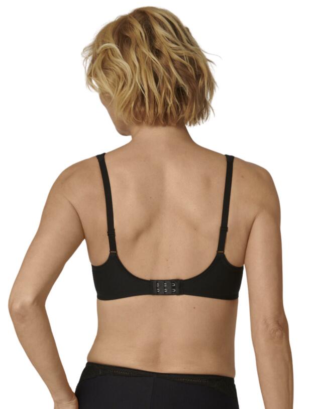 Triumph Modern Lace+Cotton Non-Wired Bra Black 