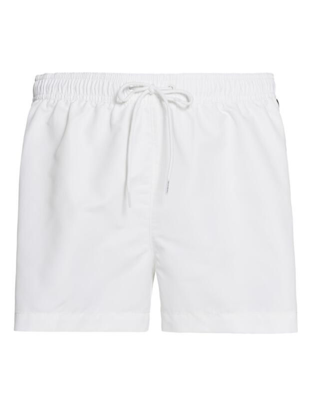 Calvin Klein Core Logo Tape Mens Drawstring Trunks PVH Classic White 