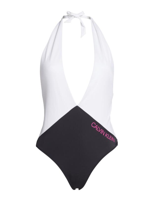 Calvin Klein Plunge Swimsuit PVH Black 