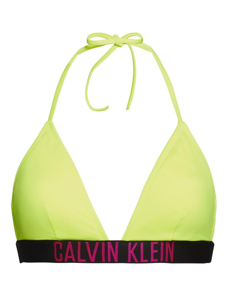 Calvin Klein Intense Power Triangle Bikini Top Safety Yellow