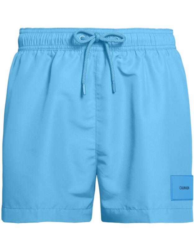 Calvin Klein Mens Drawstring Trunks Ibiza Blue