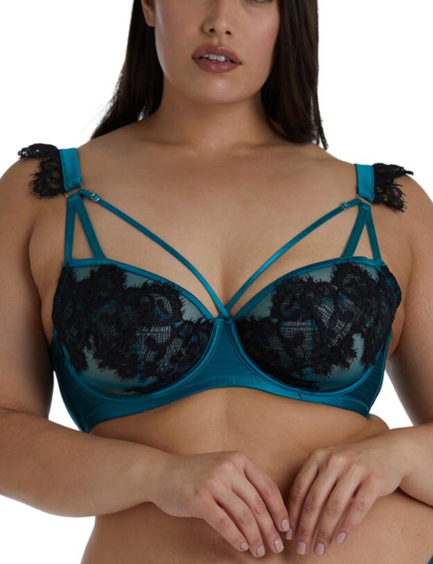 Playful Promises Anneliese Balcony Bra Teal 