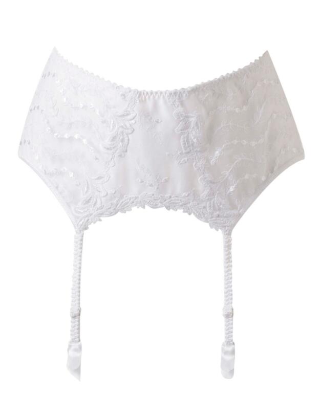Louisa Bracq Lys Royal Garter Belt in White
