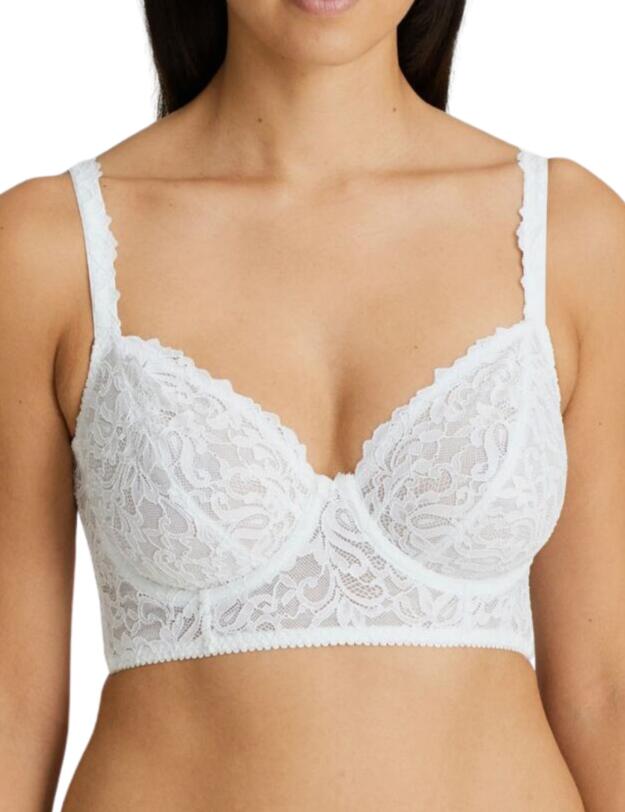 0163196/97 Prima Donna Magnolia Deep Plunge Balcony Bra - 0163196/97 White