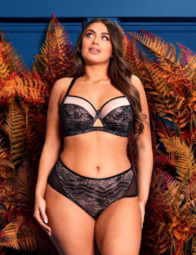 Curvy Kate Victory Allure Balcony Bra Black/Blush
