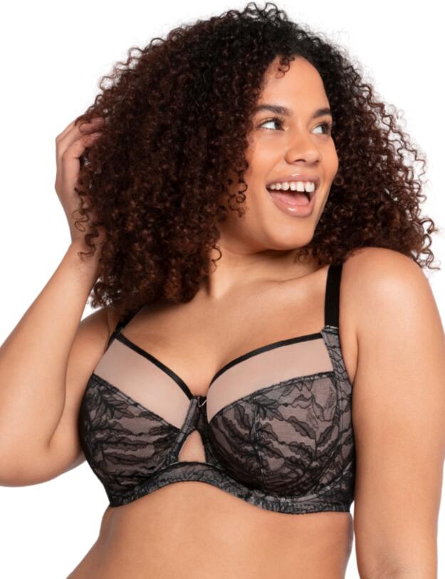 Curvy Kate Victory Allure Balcony Bra Black/Blush