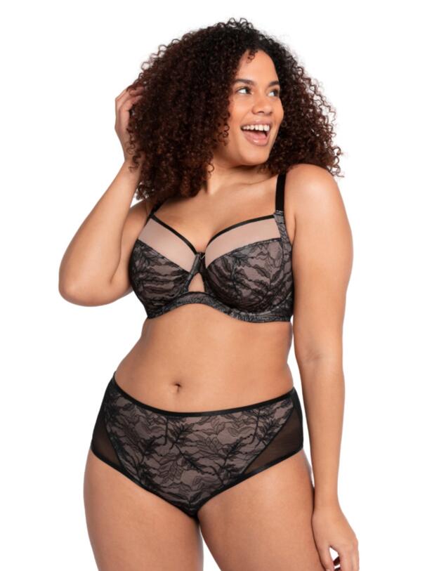 Curvy Kate Victory Allure Balcony Bra Black/Blush