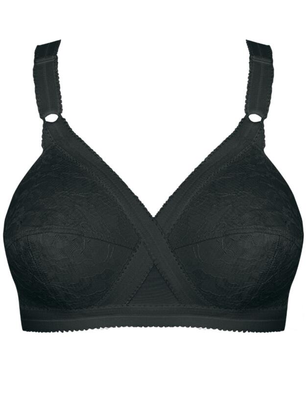Playtex Cross Your Heart Non-Wired Bra Black 