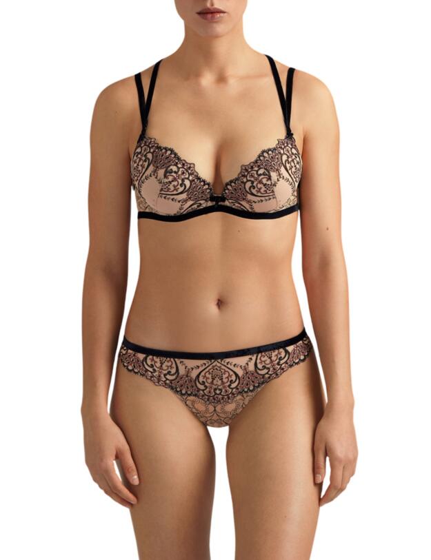 Aubade Coeurs Enlaces Mini Brief Serenade Black