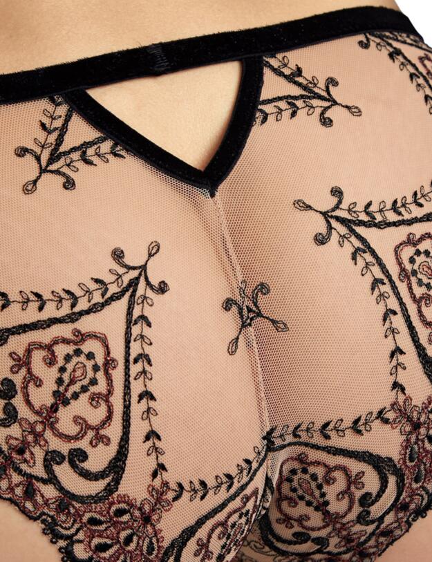 Aubade Coeurs Enlaces Mini Brief Serenade Black