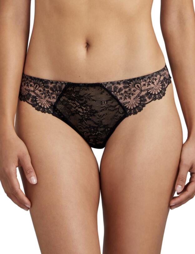 Aubade Art of Ink Tanga Brief Icone Black