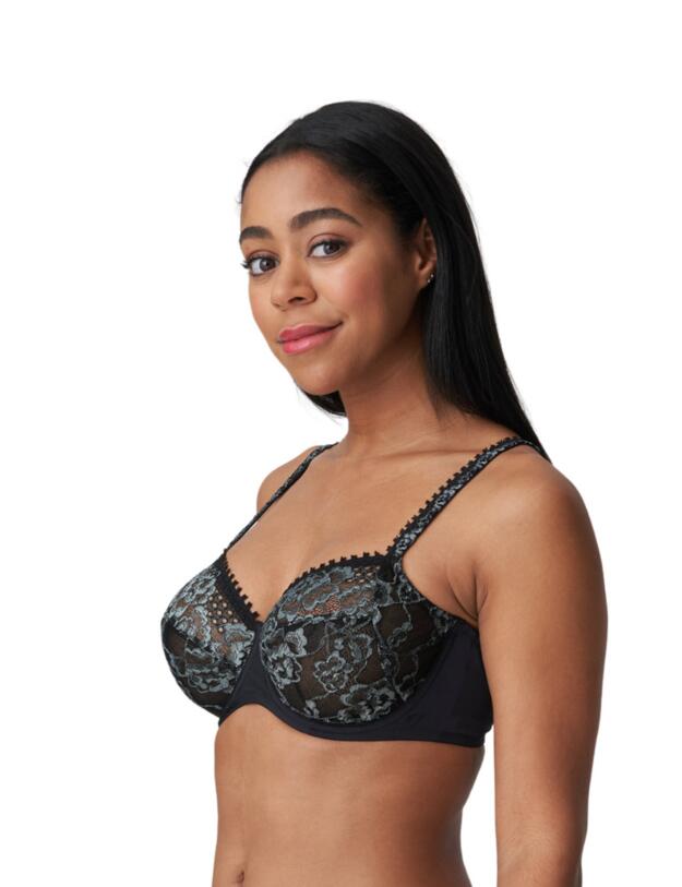 Prima Donna Twist Rose Sauvage Underwired Bra Black 